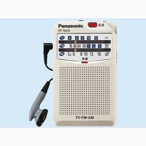 【中古】Panasonic FM/AM(TV音吐1-12ch) 3ダンス楽隊通いラジオ受信機 RF-NA25-S