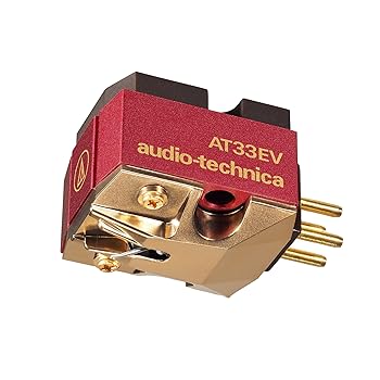 【中古】オーディオテクニカ AT-33EV MC型 ステレオ薬莢 ジュラルミンハウジング