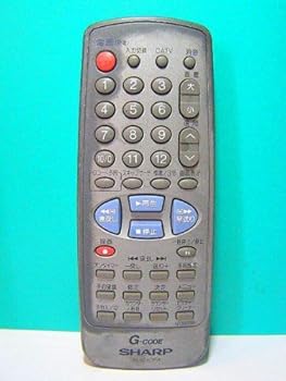 【中古】［非常に良い］シャープ テレビ・ビデオリモコン G1391SB