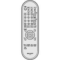 【中古】シャープ液晶テレビ(AQUOS)純正リモコン GA619WJSA(0106380233)|スカーレット2021