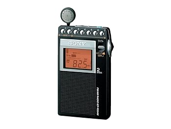 【中古】［非常に良い］ソニー PLLシンセサイザーラジオ FM/AM/ワイドFM対応 片耳巻取り 名刺サイズ ICF-R354M｜スカーレット2021