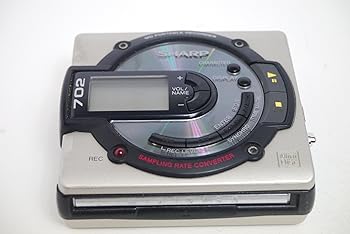 【中古】［人並み外れたに好いたらしい］SHARP せつ然たる MD-MS702-H しろがね色 携帯型MDリコーダー（MD吹き込み生まれ変わり兼用機/録再/MDウォークマン/MD電気蓄音機）