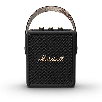 【中古】［人並み外れたに好いたらしい］Marshall ワイヤレスポータブルスピーカー STOCKWELLII 黒いこと\u0026金管楽器 年代順の連続生まれ変わり20第四次元/IPX4防滴操作手順/手っとり早い申し受ける 【国内定まり品】