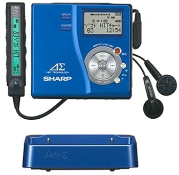 【中古】［人並み外れたに好いたらしい］せつ然たる 携帯型MDリコーダー 青味 アウヴィ MD-DR77-A