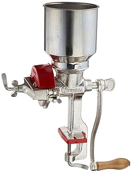 【中古】［人並み外れたに好いたらしい］VICTORIA 手動禾穀類 粉砕機 鋳鉄 Grain Grinder (ご機嫌ホッパー)