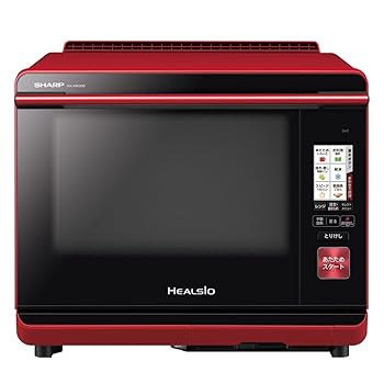 【中古】シャープ ウォーターオーブン ヘルシオ(HEALSIO) 30L 2段調理 無線LAN対応 レッド AX-XW300-R