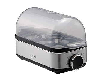 【中古】［非常に良い］コイズミ エッグスチーマー ゆでたまご器 温泉たまご器 シルバー KES-0400/S