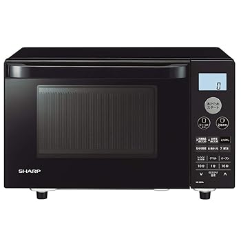 【中古】［非常に良い］シャープ オーブンレンジ 18L フラット ヘルツフリー 一人暮らし ブラック RE-SS7A-B