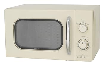 【中古】［非常に良い］ユアサプライムス レトロ電子レンジ 17L 単機能 PRE-702B 東日本 50Hz専用 ターンテーブル 横開き おしゃれ