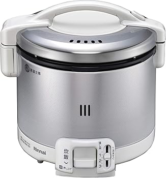 【中古】リンナイ こがまるガス炊飯器「0.54L(0.5～3合)」グレイッシュホワイト (13A) RR-030FS_A__W__13A_｜スカーレット2021