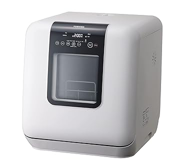 【中古】TOSHIBA(東芝) 食洗機 DWS-33A 工事不要 食器洗い乾燥機 1-3人用 ヒーター式 乾燥 UV除菌 節水 コンパクト 卓上 高温水洗浄 ホワイト｜スカーレット2021