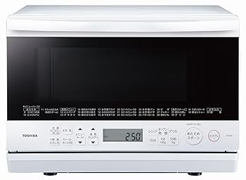 【中古】TOSHIBA(東芝) スチーム オーブンレンジ 石窯オーブン 一人暮らし 23L ER-X60(W) グランホワイト フラットテーブル|スカーレット2021