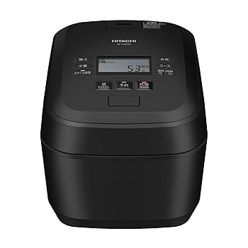 【中古】日立 炊飯器 5.5合 圧力&スチームIH ふっくら御膳 RZ-V100HM K フロストブラック 日本製 大火力 沸騰鉄釜 蒸気カット|スカーレット2021