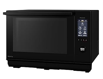 【中古】パナソニック ビストロ スチーム オーブンレンジ 25L 液晶タッチパネル 大火力 ブラック NE-BS6C-K
