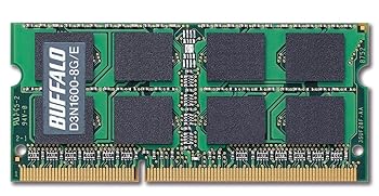 【中古】BUFFALO PC3-12800(DDR3-1600)対応 204Pin DDR3 SDRAM S.O.DIMM ノート用 8GB D3N1600-8G/E｜スカーレット2021