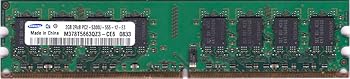【中古】SAMSUNG PC2-5300U (DDR2-667) 2GB 240ピン DIMM デスクトップパソコン用メモリ 型番：M378T5663QZ3-CE6 動作保証品