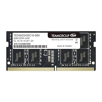 【中古】TEAMGROUP (チームグループ) Elite 8GB シングル DDR4 2400MHz PC4-19200 CL16 バッファなし ECC非対応 1.2V SODIMM 260ピン ノートパソコン ノ