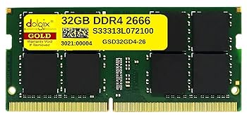 【中古】DOLGIX 32GB DDR4 2666MHz PC4-21300 1.2V 2Rx8 260ピン SODIMM ノートパソコン RAM メモリモジュール｜スカーレット2021