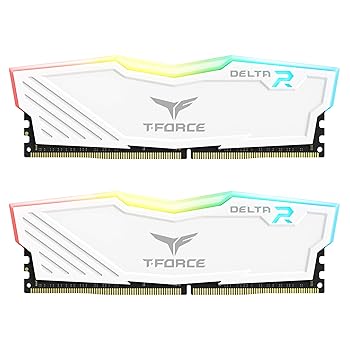 【中古】TEAMGROUP T-Force Delta RGB DDR4 64GB (2x32GB) 3600MHz (PC4-28800) CL16 デスクトップゲーミングメモリーモジュール Ram TF4D464G3600HC18JD