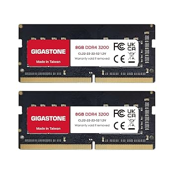 【中古】【メモリ ノートパソコン専用 DDR4】GIGASTONE 8GBx2枚 (16GB Kit) DDR4 3200MHz (2933MHz or 2666MHz) PC4-25600 (PC4-23400/21300) CL22 1.2V｜スカーレット2021