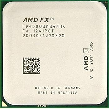 【中古】AMD FX-4300 FD4300WMW4MHK Vishera Quad-Core 3.8GHz (4.0GHz) 学習机とっ始め中央処理装置中央処理装置ソケット AM3+ 95W 938いの一番