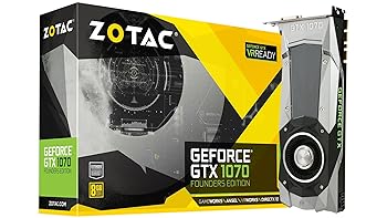 【中古】ZOTAC GeForce GTX 1070 Founders Edition 8GB GDDR5 VR Ready Gaming Graphics Card ( ZT-P10700A-10P)｜スカーレット2021