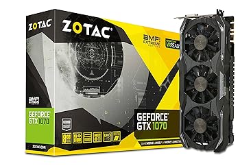 【中古】(AMP Extreme Edition) - ZOTAC ZT-P10700B-10P GeForce GTX 1070 AMP Extreme 8GB GDDR5 Graphics Card