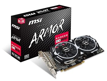 【中古】MSI Radeon RX 580 ARMOR 8G OC J グラフィクスゲーム盤 VD7266 パソコン・周辺機器-PCパーツ