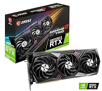【中古】MSI GeForce RTX 3080 GAMING X TRIO 10G グラフィクスゲーム盤 VD7348