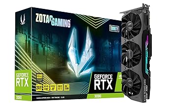 【中古】ZOTAC GAMING GeForce RTX 3090 Trinity グラフィクスゲーム盤 ZT-A30900D-10P VD7349