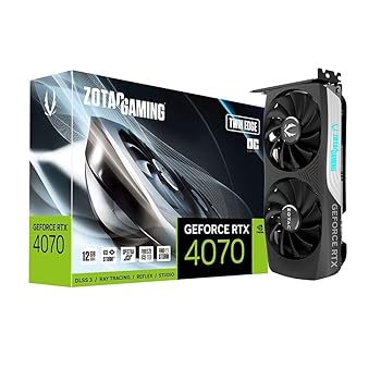 【中古】ZOTAC GAMING GEFORCE RTX 4070 Twin Edge OC グラフィクスゲーム盤 ZT-D40700H-10M VD8484