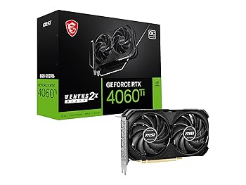 【中古】MSI GeForce RTX 4060 Ti VENTUS 2X BLACK 8G OC グラフィクスゲーム盤 VD8517