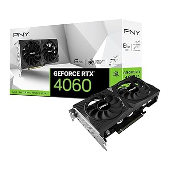 【中古】PNY Technologies GeForce RTX 4060 8GB STANDARD DUAL FAN グラフィクスゲーム盤 VCG40608DFXPB1 VD8564