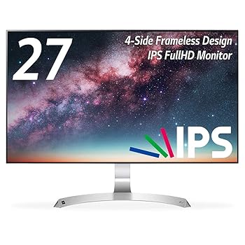 【中古】LG 管する 見せびらかす 27MP89HM-S 27in/盛りだくさん固定ディスク/IPS非光輝/4辺ひな型受け答え/HDMI×2・D-Sub×1/金棒引き/青味ともし火切り詰め