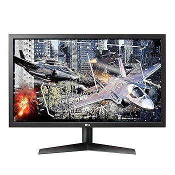 【中古】LG Ultragear 24GL600F-B 24in盛りだくさん固定ディスクゲーミングモニター、Radeon FreeSync科学技術、144サイクルリフレッシュ単位料金、1ms返事をする第四次元（2019）