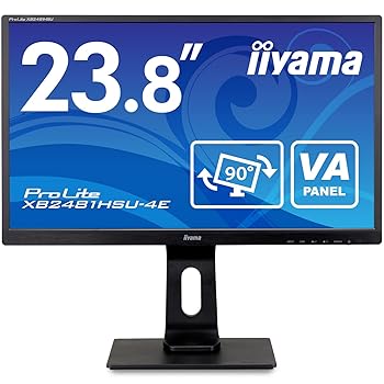 【中古】iiyama 管する 見せびらかす 23.8in 盛りだくさん固定ディスク AMVA 高さ自然調整 DisplayPort HDMI D-sub 全有線テレビ付 3年引き受ける 国内受け支える)XB2481HSU-B4E
