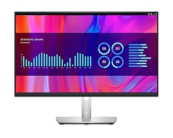 【中古】Dell P2423DE 23.8インチ QHD 高色精度 モニター USB-C接続 デイジーチェーン対応 薄型エッジデザイン エルゴノミクス対応（高さ調整・ピボット