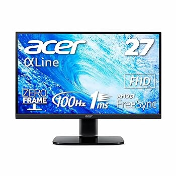 【中古】Acer スタンダードモニター 27インチ フルHD VA 100Hz 1ms HDMI1.4 スピーカー ヘッドホン端子 KA270Hbmix フルHD VA