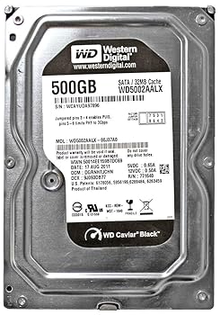 【中古】Western Digital CaviarBlack 3.5inch 7200rpm 500GB 32MB SATA 6.0Gbps WD5002AALX