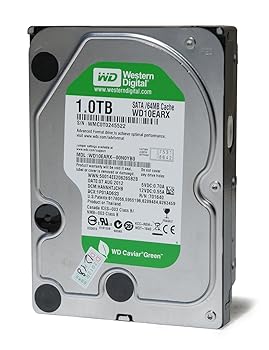 【中古】WESTERN DIGITAL WD10EARX Caviar Green 1肺結核 64MB 現ナマ SATA 6.0Gb/s 3.5 内蔵HDD (ベア運転)