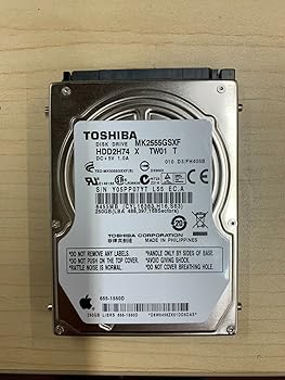 【中古】MK2555GSX 東芝モバイル 250GB 8MBキャッシュ 5400RPM シリアルATA 3.0Gbps 2.5インチ 内蔵ハードドライブ Mfr P/N MK2555GSX|スカーレット2021