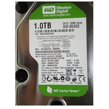 【中古】Wd10eads Western Digital 1Tb 7200Rpm 32MB 緩衝装置禾穀類 Ata Ii/300 Ha