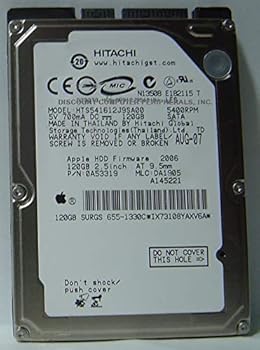 【中古】hts541612j9sa00 Hitachi Travelstar 5 K160 120 GB 5400rpm SATA - 150 nTErn