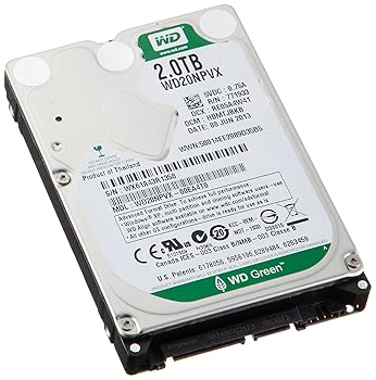 【中古】WD Green 2.5inch 15粍 intelliPower 1結核症 SATA3.0 WD20NPVX