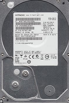 【中古】HDS721010CLA632、PN 0F15013、MLC JPT41A、Hitachi 1結核症 SATA 3.5 捉え所の無い運転