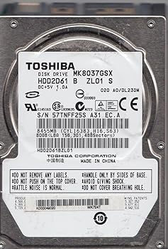【中古】mk8037gsx、a0 / dl230 m、hdd2d61 B zl01 S、Toshiba 80 GB SATA 2.5ハードドライブ｜スカーレット2021