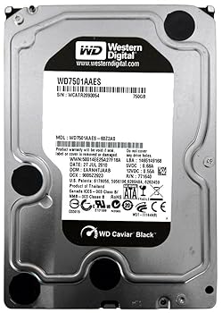 【中古】WD WD7501AAES WD 750GB 7.2K SATA 3.5 HDD Western Digital WD7501AAES-75W7A0 750GB 7200RPM 3.5in SATA 捉え所の無い運転