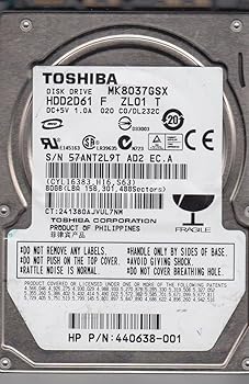 【中古】mk8037gsx、c0 / dl232 C、hdd2d61 F zl01 T、Toshiba 80 GB SATA 2.5ハードドライブ｜スカーレット2021