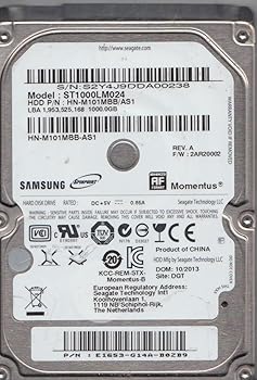 【中古】ST1000LM024、HN-M101MBB/AS1、FW 2AR20002、Samsung 1結核症 SATA 2.5 捉え所の無い運転