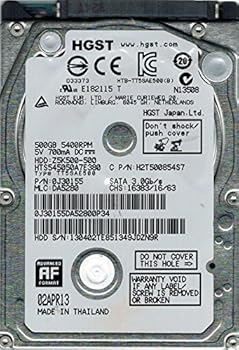 【中古】日立 HTS545050A7E380 P/N: 0J30155 MLC: DA5280 500GB｜スカーレット2021